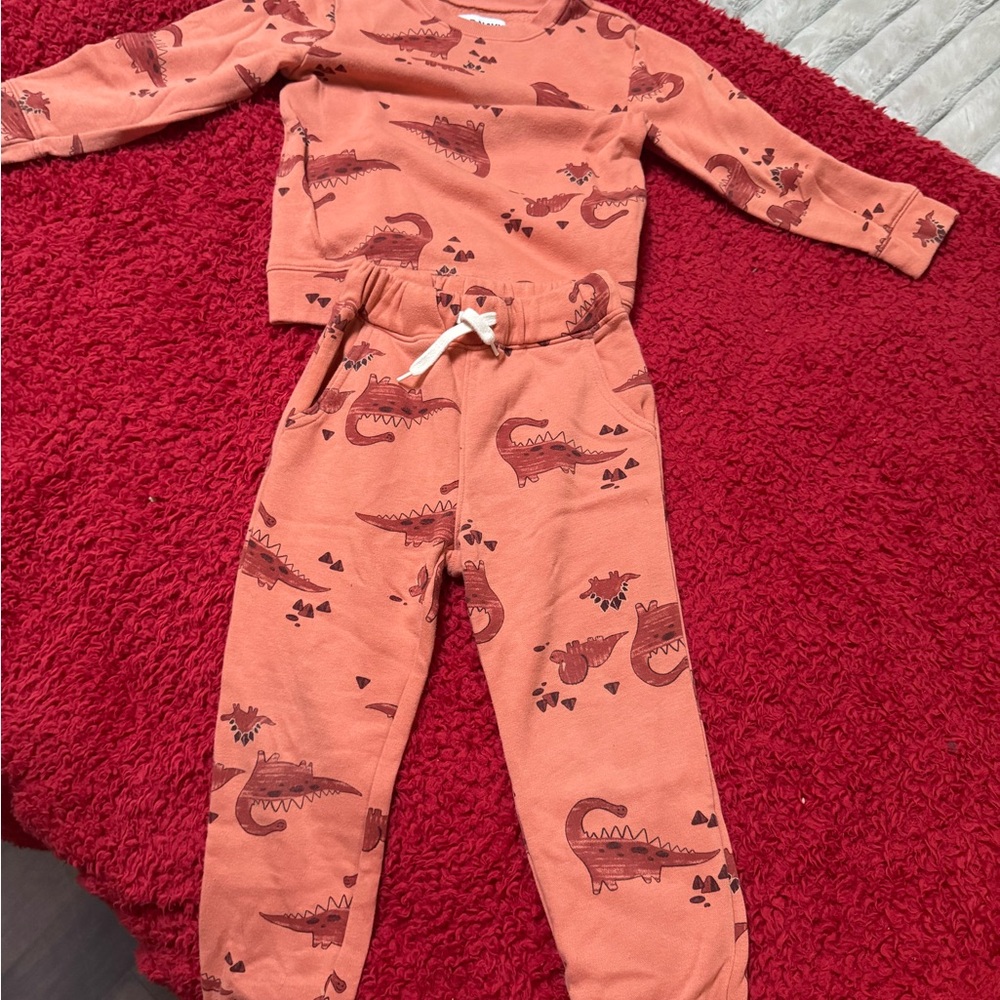 Old Navy Kids Dinosaur sweatshirt and jogger set